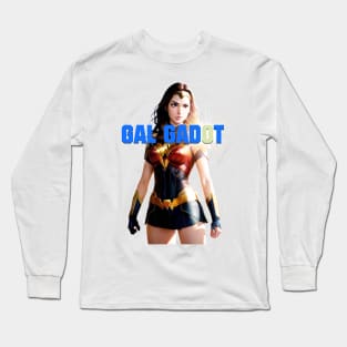 Gal Gadot Comic style anime design by ironpalette Long Sleeve T-Shirt